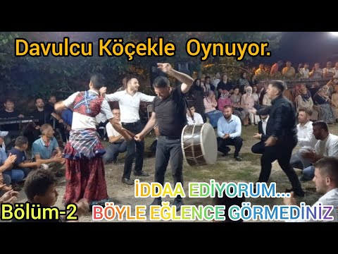 Zonguldak Düğünü Damat ile Arkadaşları Muhteşem Çiftetelli.  Köçek ve Davulcuyla Oynuyorlar.