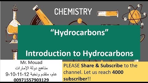 Hydrocarbons| Lesson 1: Introduction to Hydrocarbons @EasyChemistry4all