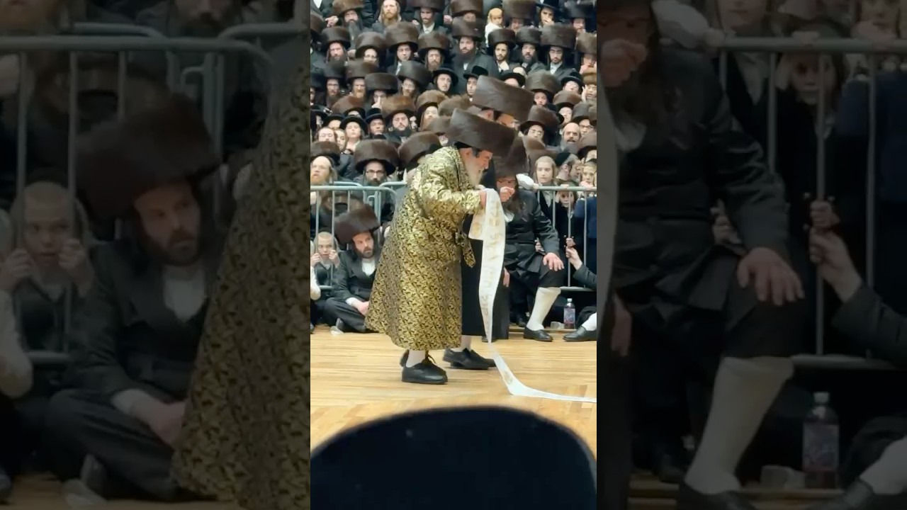שמחת בית ויזני'ץ. מרן האדמו'ר בריקוד המצווה טאנץ