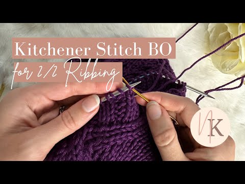 Invisible Kitchener Bind Off in 2/2 Ribbing