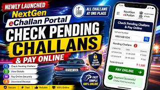 How to Check Pending Traffic e-Challan & Pay Online on the New NextGen e-Challan Portal | e-Challan screenshot 1