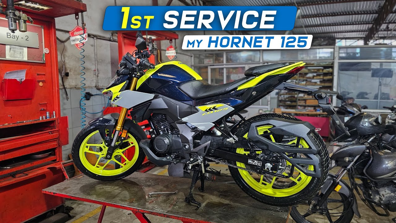 my Honda CB 125 Hornet  : 1st Service  | ये तो Splendor से भी सस्ती निकली !