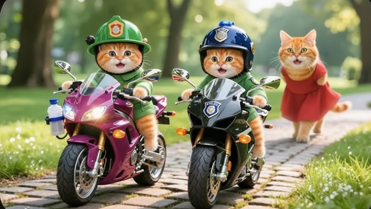 Mama Cat Trims Fur on the Farm and Makes Tiger Hat For Kittens At Home🐾🎩🐯