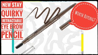 New* Stay Quirky Bro-w You're Retractive,Retractable Eyebrow Pencil Shade Brown Honest Review