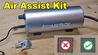 Atomstack air assist kit for cleaner laser cutting