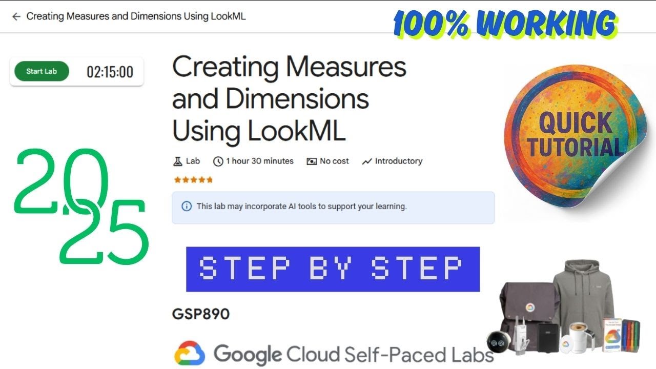 Creating Measures and Dimensions Using LookML || GSP890 || #qwiklabs # ...