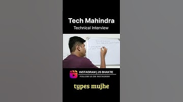 Technical Interview questions #techmahindra #shorts #youtubeshorts #technicalinterview