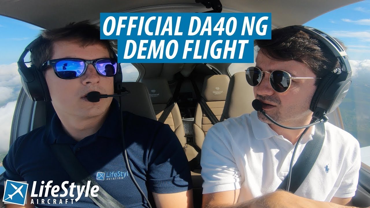 Официальный демонстрационный полёт Diamond DA40 NG | Lifestyle Aviation