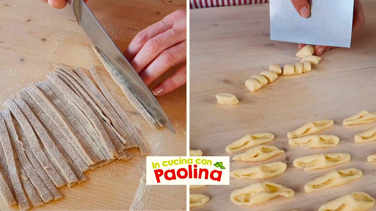 ДОМАШНЯЯ ПАСТА 2 рецепта, которые нельзя пропустить. грибы сциалателли и кавателли