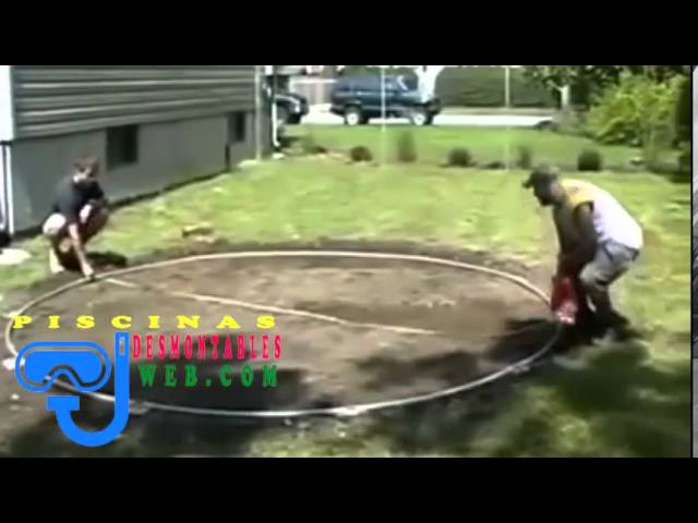 Piscinas Desmontables Preparando terreno | baratas | precios | de segunda  mano - YouTube