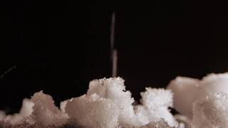 Snow Snowfall Snowflakes Black Background Effect No Copyright Video