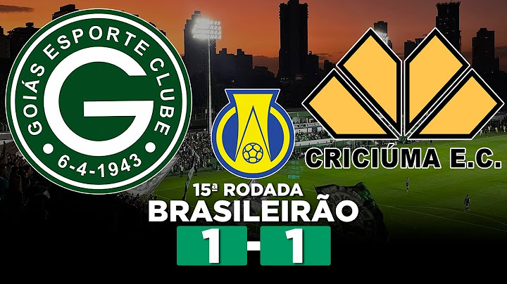 GOIÁS EMPATA COM O CRICIÚMA E DESPERDIÇA CHANCE DE RETOMAR A LIDERANÇA! GOIÁS 1 x 1 CRICIÚMA