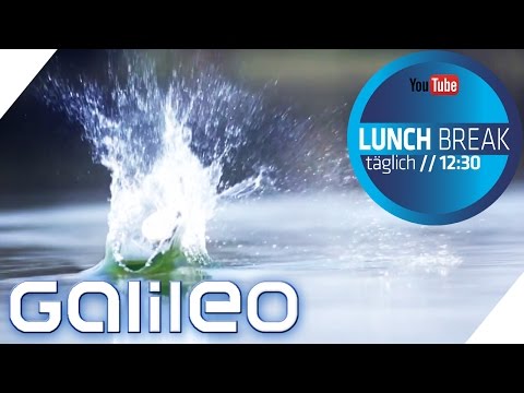 Wie lässt man Steine über das Wasser flitschen? | Galileo Lunch Break