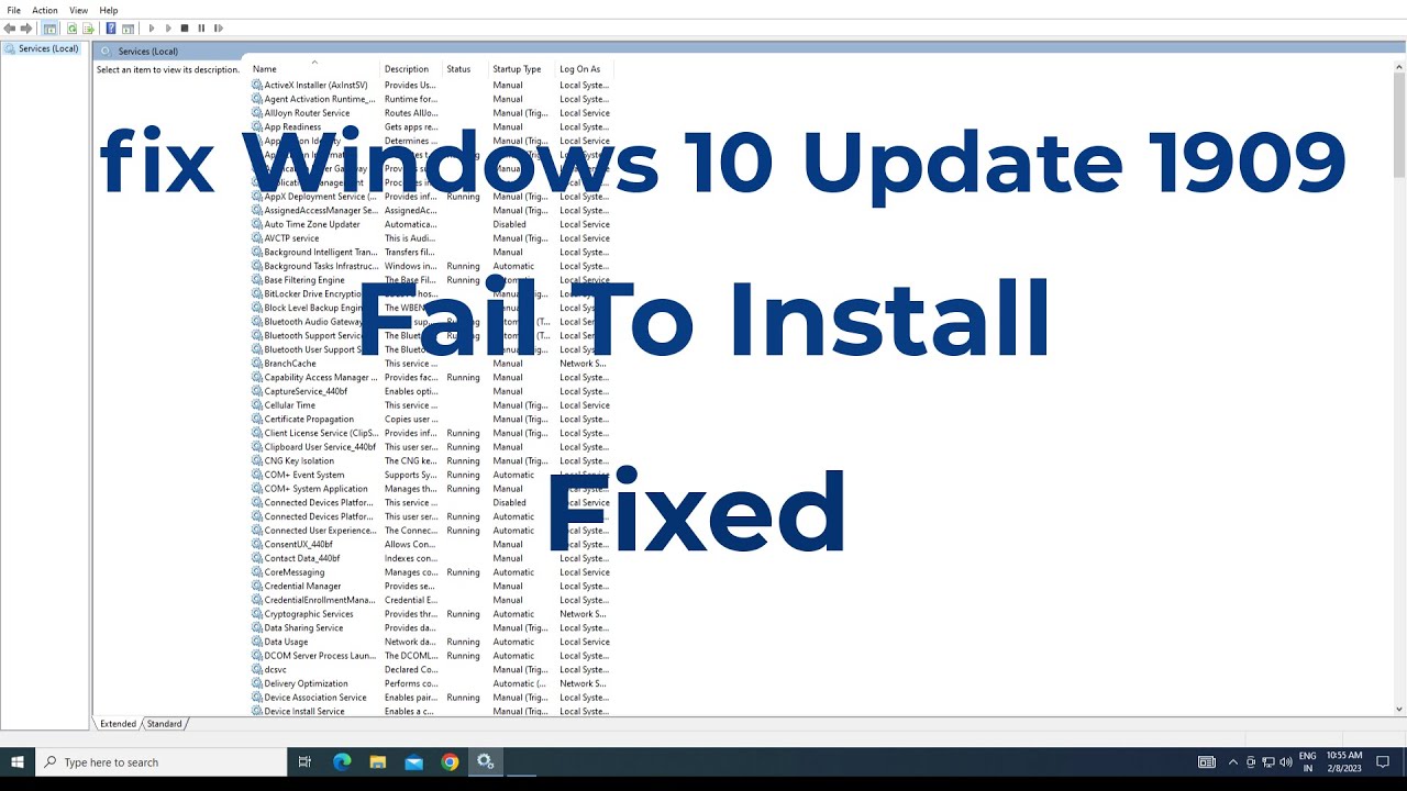 How To Fix Windows 10 Update 1909 Fail To install 2023 ( FIXED