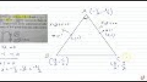 The perpendicular bisector of  `x+y+2=0 and x -y-1 = 0` of sides AB and AC of a 
 `DeltaABC` i...