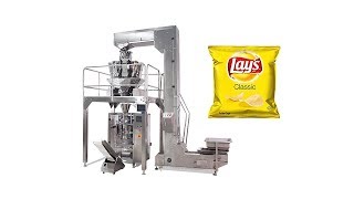 Automatic nitrogen potato chips packing machine - sachet crisps packing machine