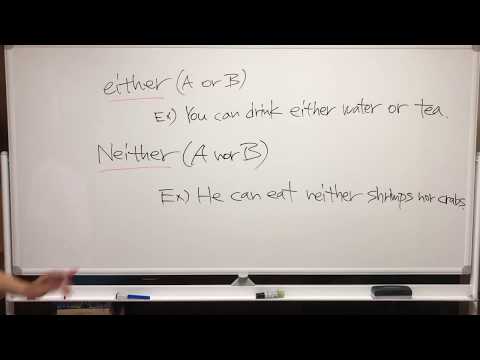 Either, Neither 使い方