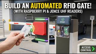 Automated RFID Gate System Using Raspberry Pi & JENCE UHF Reader| Long Range Access Control Tutorial