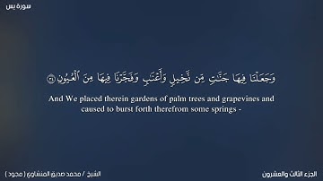 036 سورة يس كاملة | القارئ محمد صديق المنشاوي رحمه الله (مجود)