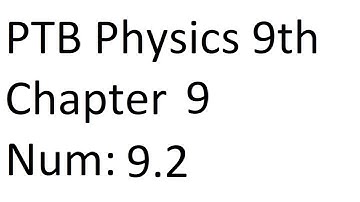 PTB Physics 9th Chapter 9 Transfer of Heat Numerical Problems 9.2 tcalectures