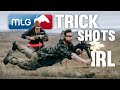 We test game trick shots with real guns