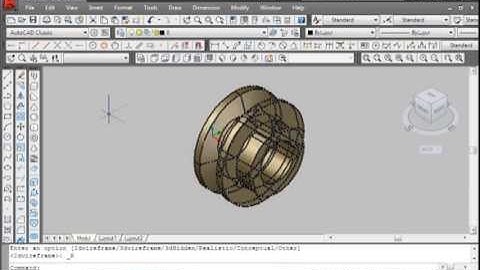 Autocad 3D Pulley Modeling Tutorial