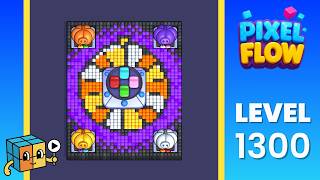 Pixel Flow Level 1300 Very Hard Walkthrough Solution