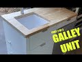 How To Build A Van KITCHEN GALLEY Unit - Countertop / Paint / Latches (Part 2 of 2)