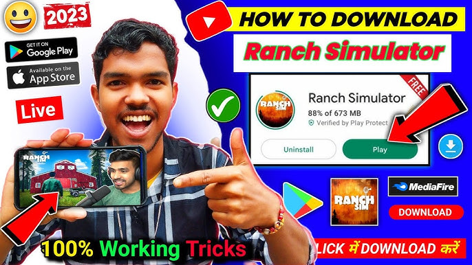 How to download ranch simulator in mobile