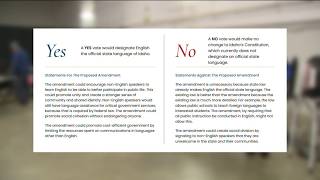 English language constitutional amendment heads to Idaho voters