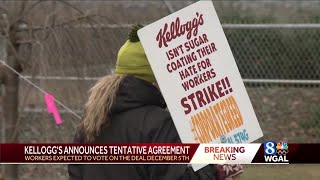Kellogg's, union workers reach tentative deal to end strike