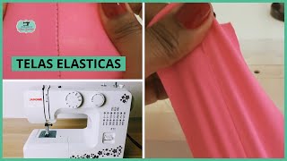 COSER TELAS ELASTICAS - MUY FACIL - EN MAQUINA DE COSER DOMESTICA