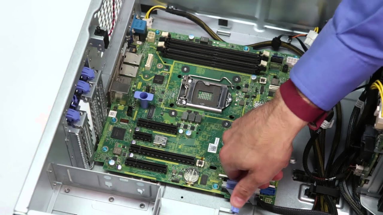 PowerEdge T330: Remove/Install System Board - YouTube