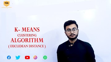 K-Means Clustering Algorithm (Euclidean Distance) in Hindi/Urdu