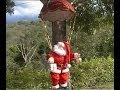 Manualidades navideñas. Papa noel paracaidista