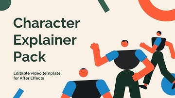2D Character Animation Explainer Toolkit - Editable Video Template for After Effects