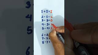 Number Subtraction I Love You