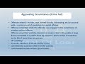 Aggravated circumstances &amp; Mitigating circumstances for sentencing the accused
