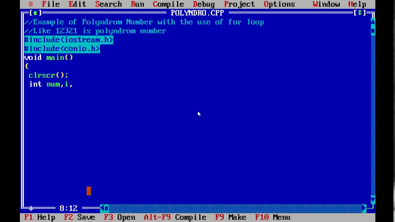 polyndrom-number-with-the-use-of-for-loop-in-c-plus-plus-youtube