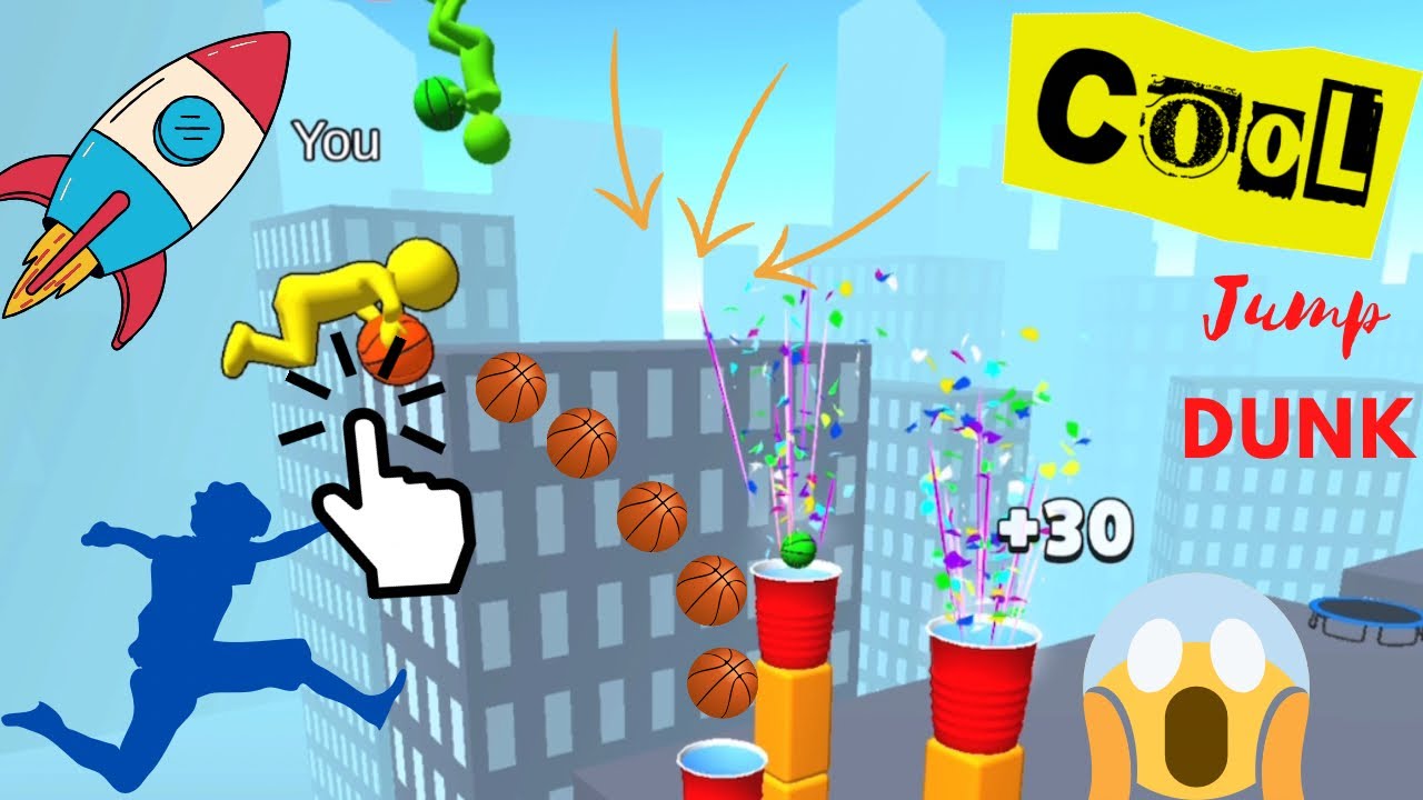 Jump Dunk 3D - Funny Gameplay 😎 02 - YouTube