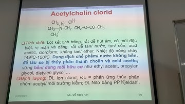 Hóa dược 2: Bài Thuốc Trên Thần Kinh Thực Vật - Phó Giao Cảm