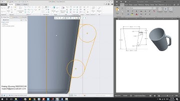 Bài 6: Hướng dẫn sử dụng Creo Direct -  Dựng khối Sweep