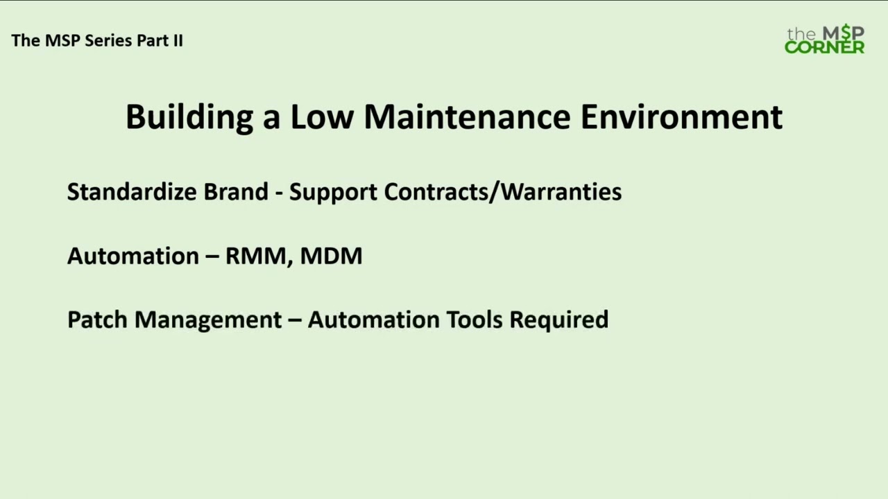 Webinar #9 The MSP Services Part I