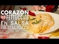 ¿Cómo preparar Corazón de Fettuccine en Salsa de Pimientos? - Cocina Fresca