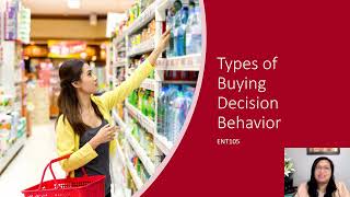 Topic 2 and 3 Types of Buying Behavior and Buyer Decision Process