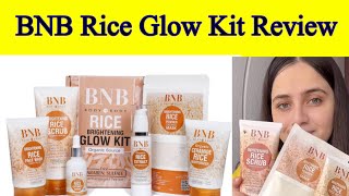 BNB Rice Glow Kit Review /  Bnb Rice Products Review / Bnb Facial Kit