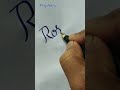 Beautiful name writing practice in english  good cursive handwriting  shorts roshan boysname