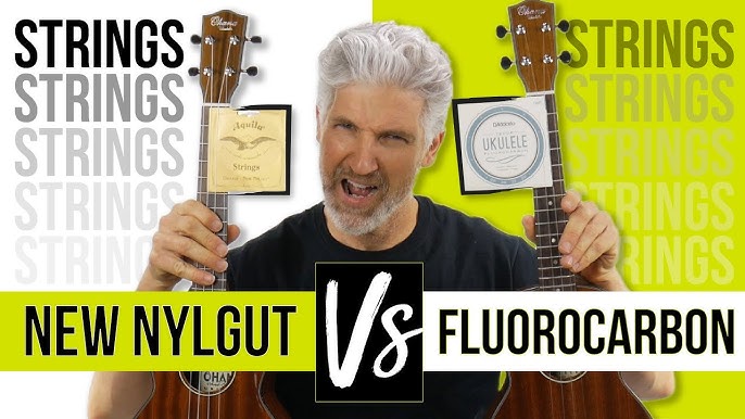 Clear Nylon vs🔥 Black Nylon! Ukulele Strings Comparison! FIND OUT WHICH  ONE IS THE BEST! 