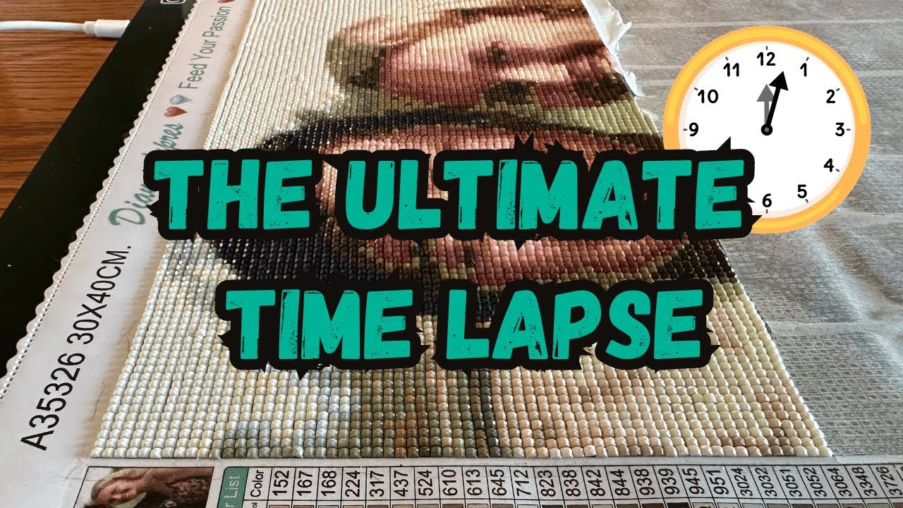 A Diamond Painting Love Story: Custom Time Lapse of Two Soulmates
