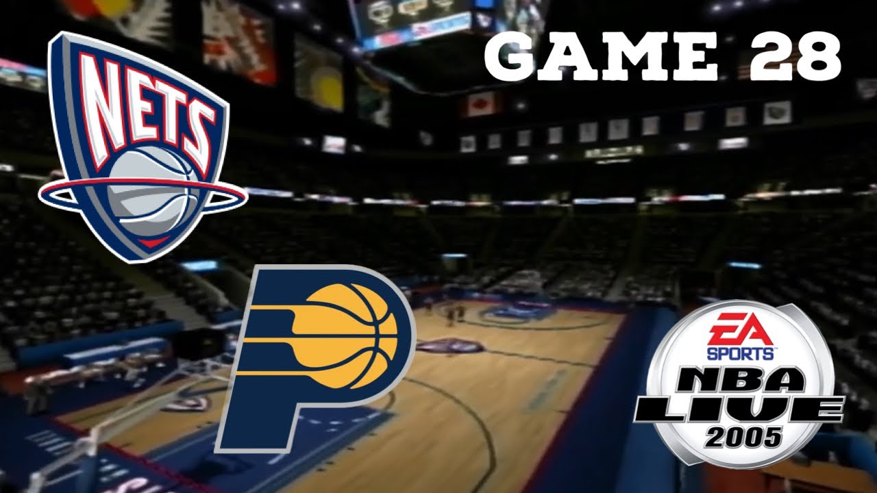 NBA Live 05 New Jersey Nets Season Sim Game 28 vs Pacers YouTube